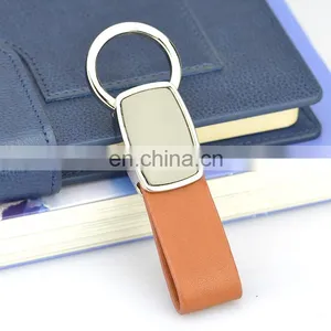 Fashionable Patterns Custom Logo Leather With Metal Key Chain thumbnail-4