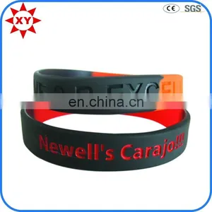 220mm Colorful Silicone Cheap Customized Fabric Wristband thumbnail-4