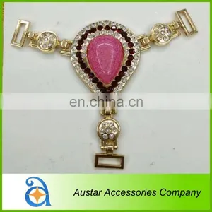 New Design Y Shape Colorful Rhinestone Shoe Decoration High Heel Shoe Parts thumbnail-1