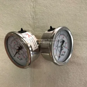63mm 1.6Mpa Crimped Ring Back Connection Stainless Steel Pressure Gauge thumbnail-5