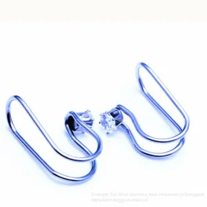 Amazon Hot Diamond Ear Clip Without Pierced Ears Can Also Wear Foreign Trade Earrings Wholesale Manufacturers. thumbnail-3