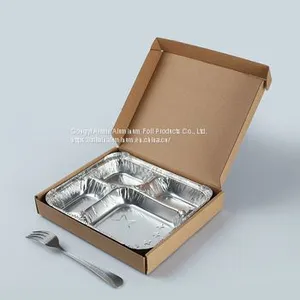 Disposable Aluminum Foil Compartment Food Container thumbnail-1