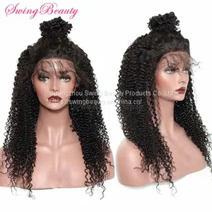 Swiss 360 Full Lace Frontal Wigs 100% Natural Remy Human Hair Extensions thumbnail-1