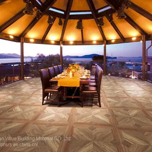Foshan 60*60 Antique Wood Tiles Design Glazed Porcelain Wooden Floor Tiles thumbnail-2