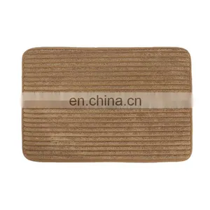 New Arrival Environmentally ECO-Friendly Stripe Non Slip Bath Floor Tub Mat Memory Foam Rugs For Kids Child thumbnail-1