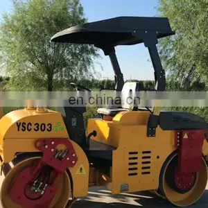 Hot Sale Double Drum Roller 3 Ton Vibratory Road Roller thumbnail-1