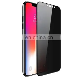 3D 5D Full Coverage Anti-Glare Keeping Secret Anti Shock Tempered Glass Privacy Screen Protector for Iphone x xr xs xs Max thumbnail-1