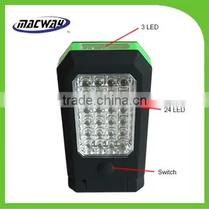Led Flexible Base 24+3 LED Magnetic Car Use Work Light thumbnail-1