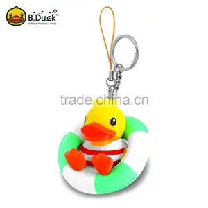 Wholesale Duck Shape New Design Silicone Bracelet Custom Key Ring thumbnail-6
