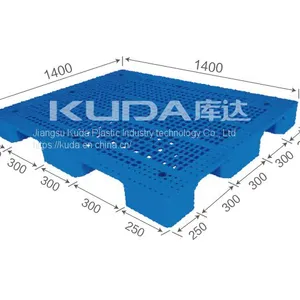 Chemical Resistant of China Manufacturer Good Quality 1414A WGJJ PLASTIC PALLET（BUILT-IN STEEL TUBE） thumbnail-1