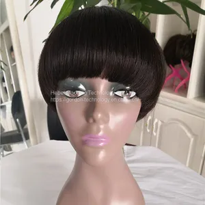 High Quality Natrual Color Short Human Hair Wig Wholesaler thumbnail-1