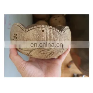 Wholesale Handmade Decoration Natural Coconut Shell Bowl From Viet Nam thumbnail-1