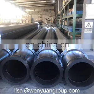 24inch WYUAN Brand Dredge Pipe Rubber Hoses Hdpe Pipe od 630 pn 16 11.8m thumbnail-2