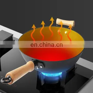 Non-stick Restaurant Cooking Cast Iron Chinese Wok thumbnail-4
