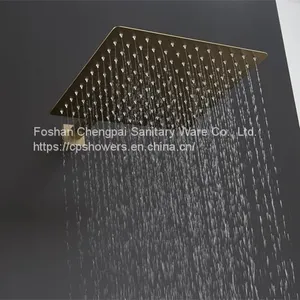 Sanitary Shower Set Wall Mounted Ultra Thin Rain Shower Head 30x30cm Sanitary Bathroom System Handheld Showerhead thumbnail-1