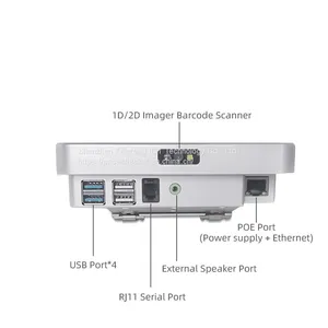 XT802C 48V POE Wholesale Order Machine Presentation Barcode Scanners Smart Shopping Cart Android Price Checker thumbnail-2