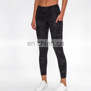 Custom Wholesale Women Workout Fitness Clothing Yoga Pants Leggings For Women With Pockets thumbnail-3