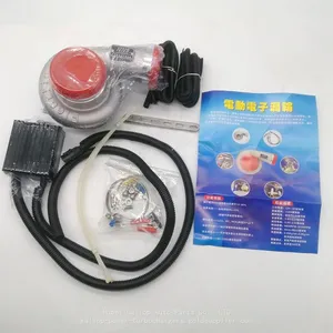 Electric Turbo Supercharger Kit Thrust Motorcycle Electronic Turbocharger Air Filter Intake For All Car Improve Speed thumbnail-1