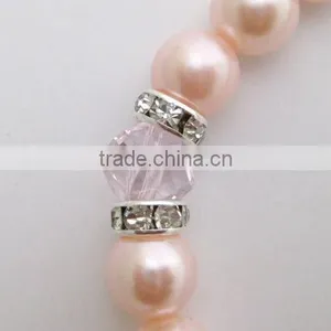 Customized Crystal Pearl Pet Heart Charm Necklace in Wholesale thumbnail-3