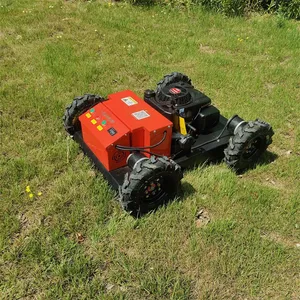 Affordable Wireless Radio Control Four Wheel Drive Lawn Trimmer for Sale With Best Price Wheel Radio Controlled Grass Cutter (VTW550-90 With Electric Start) thumbnail-1