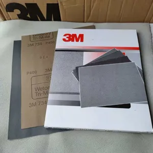 3m 734 P120-P1200 Waterproof Sandpaper Wet/Dry Abrasive Paper Sheet for Polishing and Sanding 734 Application thumbnail-1