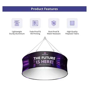 Customized Trade Show Hanging Signs Custom Overhead Displays & Banners thumbnail-2