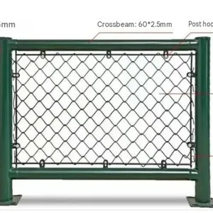 Durable PVC Coated Fencing, Suitable for Protection of Sports Fields Such as Playgrounds, Basketball Courts, Tennis Courts, and Outdoor Soccer Fields. thumbnail-4