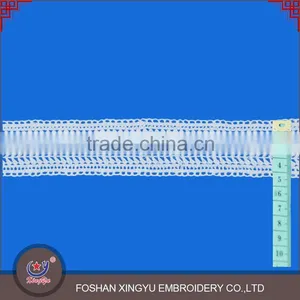 China Supply Small Leaf Shape Water Solube Chemical Mesh Embroidered Lace Trim thumbnail-1