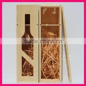 Wholesale Wooden Wine Boxes Single Bottle Wine Box Wood thumbnail-1