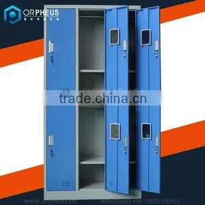 School Locker Rooms and Bathrooms Storage Cabinet Furniture Student Clothes and Book Rack Knock Down Lock Metal School Locker thumbnail-5