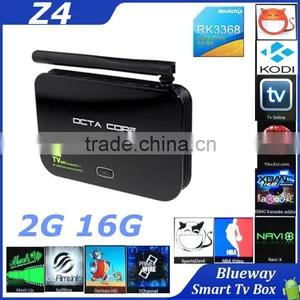 Z4 TV Box Android 5.1 Lollipop OS RK3368 Octa Core 64Bit 2GB RAM 16GB ROM BT 4.0 Dual Wifi 2.4G 5.8G Kodi Fully Loaded AP6335 thumbnail-1