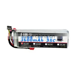 HRB 11.1V 3600mah 35C Lithium Rechargeable Battery OEM for RC Hobby Lipo Pack thumbnail-4