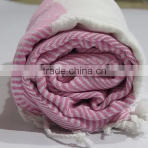 Hammam Turkish Moroccan Fouta Towel Peshtemal Soft Beach Pareo Cotton Towels thumbnail-1