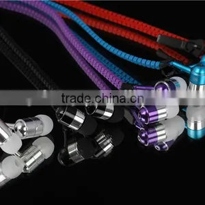 3.5mm Super Bass Sound Zipper Earphone With Speaker thumbnail-5