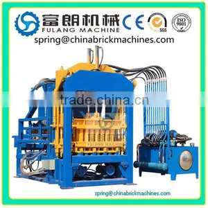QT4-15C Automatic Concrete Unfired Brick Making Machine Rully Automatic Production Line thumbnail-1