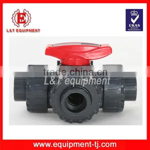 PVC True Union Ball Valves 3 Three Way Ball Valves thumbnail-1