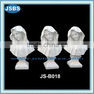 Hand Carved Natural Marble Bust Statue Ornament thumbnail-1
