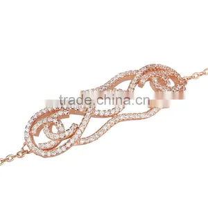 CYW Fashion Sterling Silver Jewelry Gold Bracelet for Wholesale Lot thumbnail-3