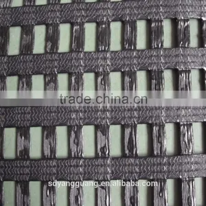 Oil-soluble PVC High Strength Uniaxial Warp-knitting Polyester Geogrid thumbnail-2