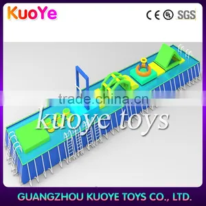 Inflatable Water Park Floating Aquatic Inflatables With Swim Pool Amusement Park Projects thumbnail-1