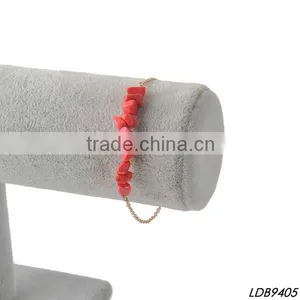 Red Turquoise Gold Bracelet Friendship Bracelet Red Turquoise With Gold CCB Bracelet Supplier's Choice thumbnail-1