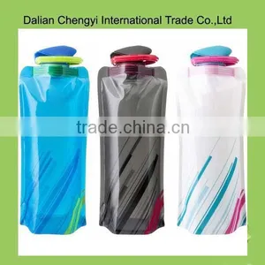 OEM Easy Carrying Non Toxic Pvc Water Bottle for Outdoor Sport thumbnail-1