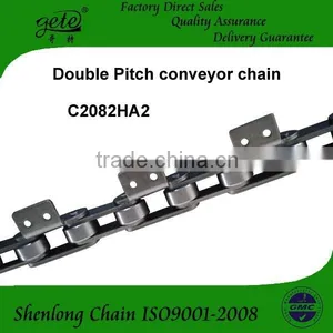 Double Pitch Conveyor Chain C2082H With K2 Attachments One Side thumbnail-1