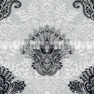Chinese Traditional Wall Paper Black and White thumbnail-2