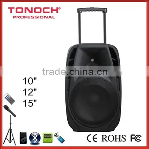 China 15" 100W Bettery Active Speaker With MP3/USB/SD/BLUETOOTH/REMOTE CONTROL/TROLLEY/WHEELS thumbnail-2