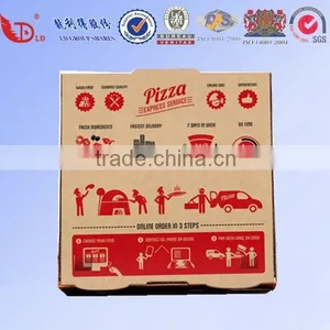 Easy Take Pizza Box Manufacturer Corrugated Paper Custom Pizza Box thumbnail-1