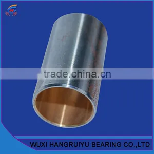 Hydraulic Bushing Sliding Bearing 40 * 44 * 40 mm Metric Sizes Bore With Steel Backing Alloy Bronze Based thumbnail-1