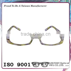 Silver Pattern Combination and Sparkling Crystal Coating Eyeglass Frames thumbnail-2
