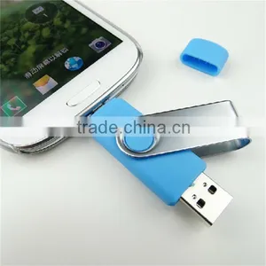 Factory Price High Quality Real Capacity Promotional Rotatable OTG USB Flash Drive 8G/16G/32G For All Smartphones thumbnail-1