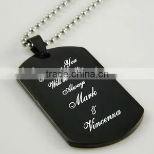 Low Price Dog Tag Pendant Hot Sales Mens Dog Tag High Quality Black Dog Tags thumbnail-3